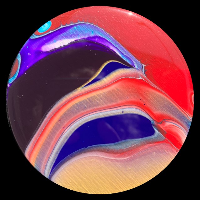 All the Marbles 6 Fluid Art Coaster