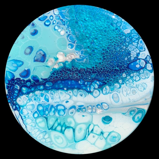 Bubble Bath 4 Fluid Art Coaster