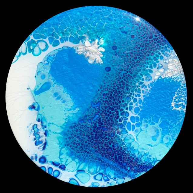 Bubble Bath 6 Fluid Art Coaster
