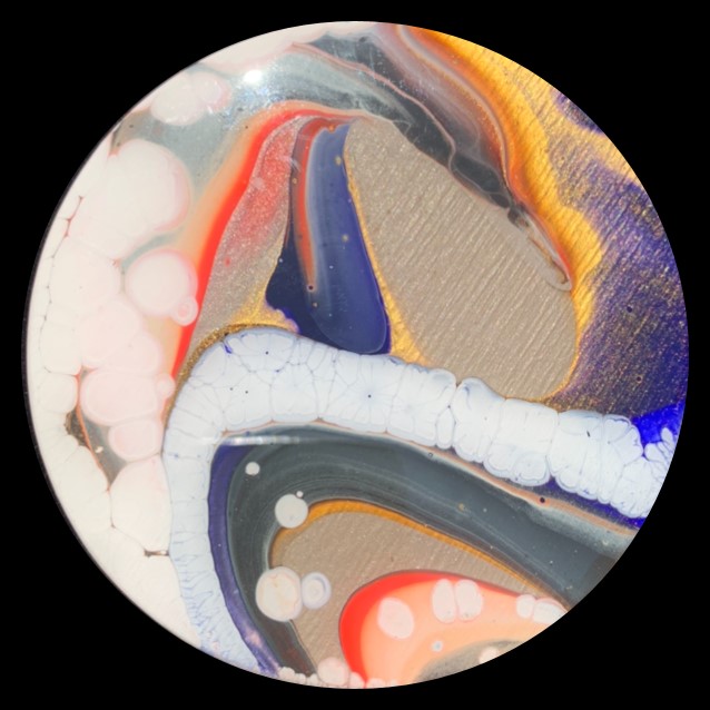 Candy Land 5 Fluid Art Coaster