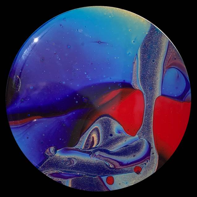 Feeling Festive 4 Fluid Art Coaster