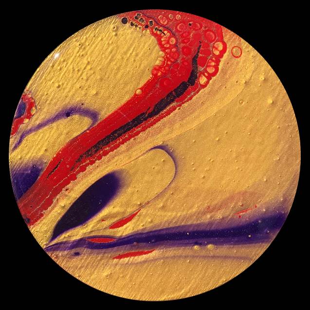 Free-Flowing 3 Fluid Art Coaster