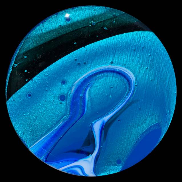 Liquid Ribbons 13 Fluid Art Coaster