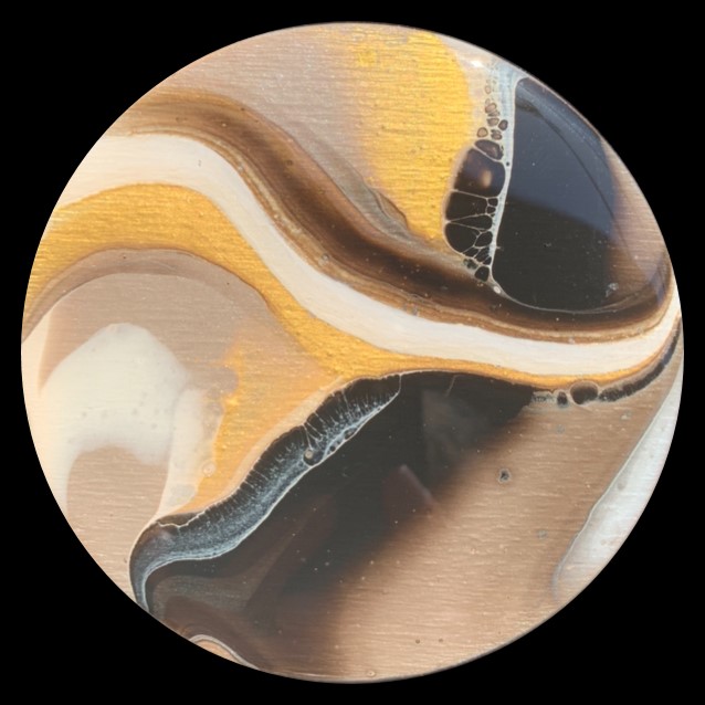 Cocoa Butter 2 Fluid Art Coaster