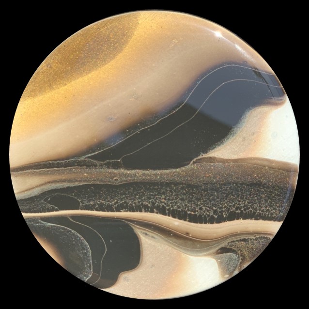 Cocoa Butter 4 Fluid Art Coaster