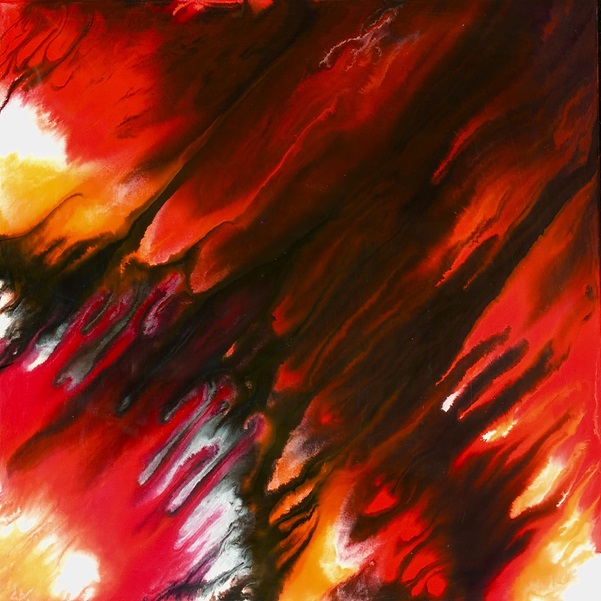 Lava Flow Fluid Art Painting