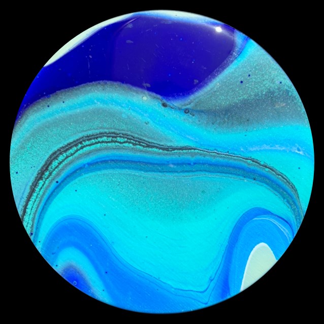 Lazy River 2 Fluid Art Coaster