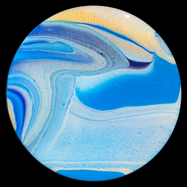 Lazy River 4 Fluid Art Coaster