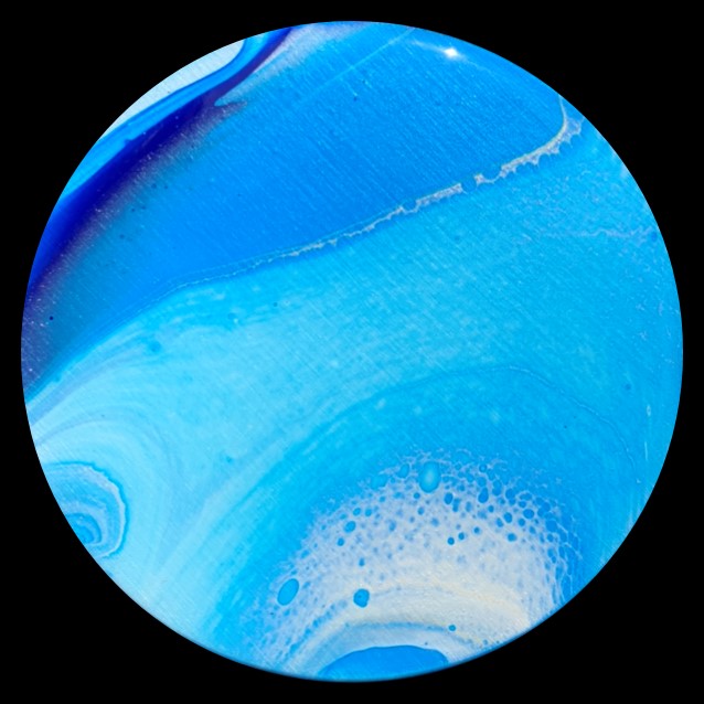 Lazy River 9 Fluid Art Coaster