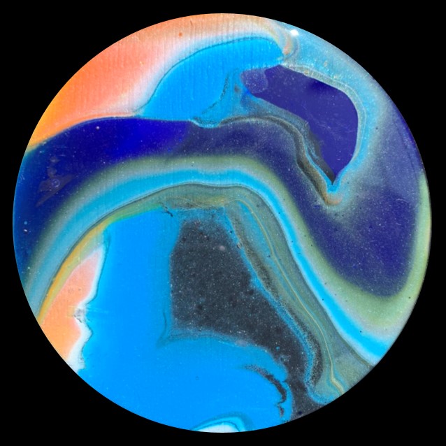 Silky Smooth 2 Fluid Art Coaster